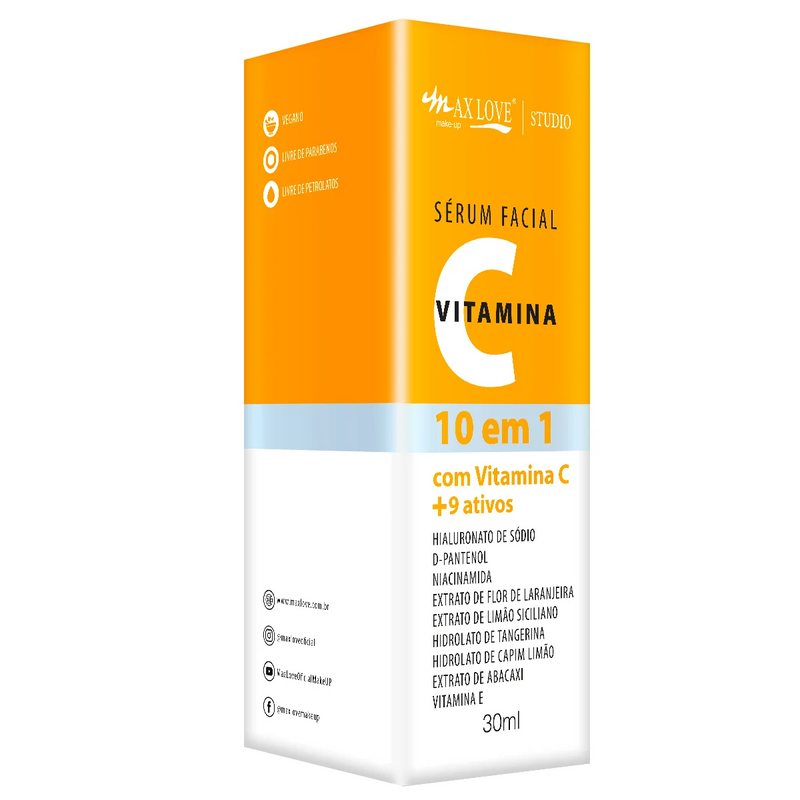 Sérum Facial Vitamina C 10 em 1 - Max Love