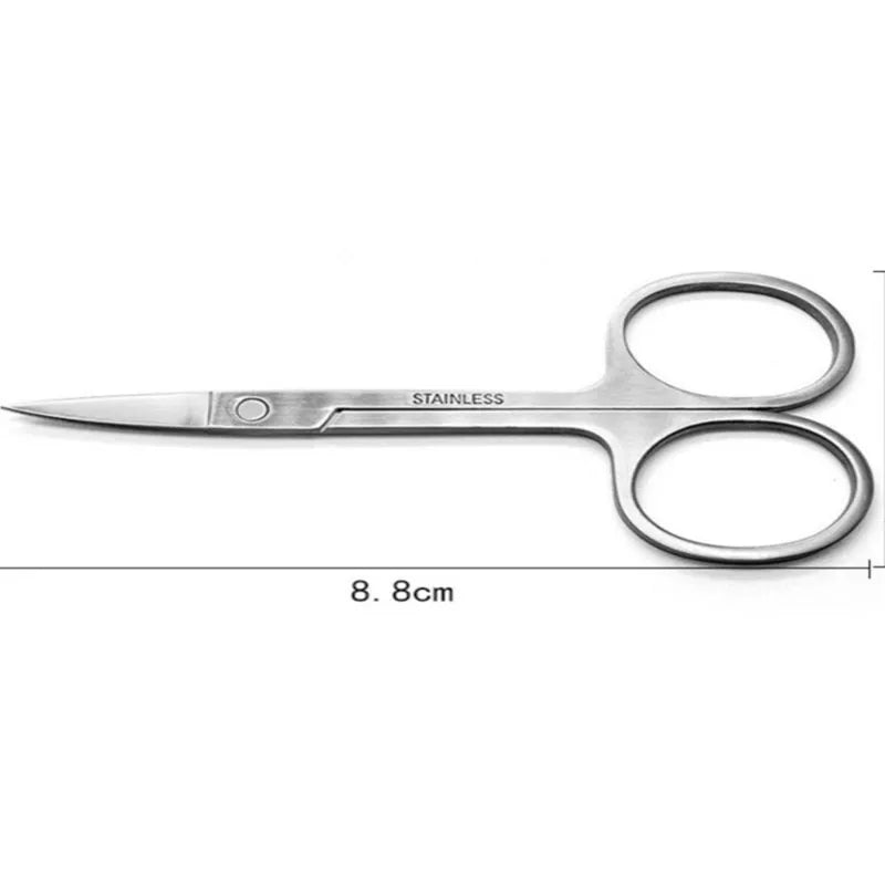 Tesoura Tesourinha Cortar Unha Sobrancelha Cílios Cortado Inoxidável