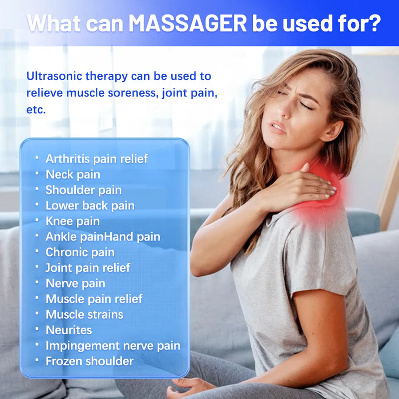 Massageador De Pescoço EMS Estimulador Muscular,