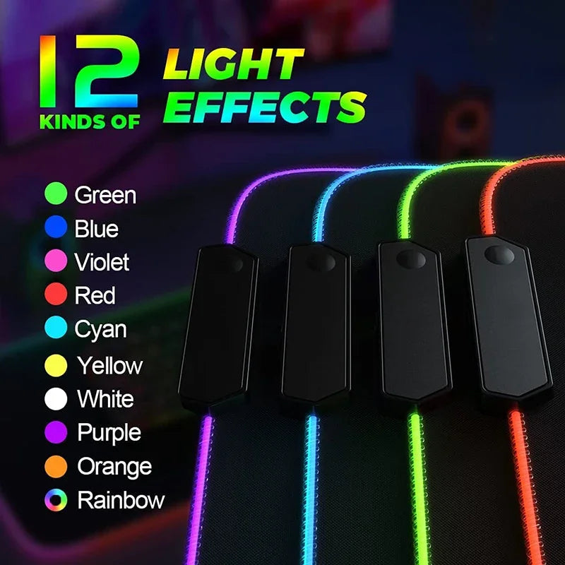 Mousepad RGB LED, Acessórios De Jogos