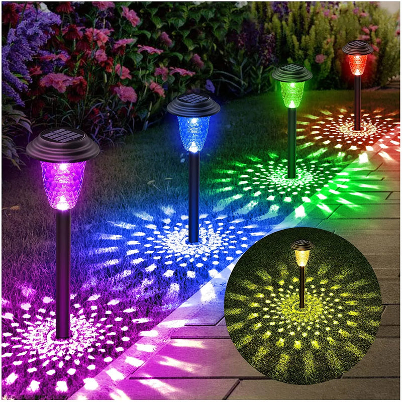 Luzes LED Solar Impermeável ao ar livre  Caminho Paisagem, Quintal, Quintal, Gramado, Lâmpadas do pátio, Decorações de Natal, Iluminação, Jardim