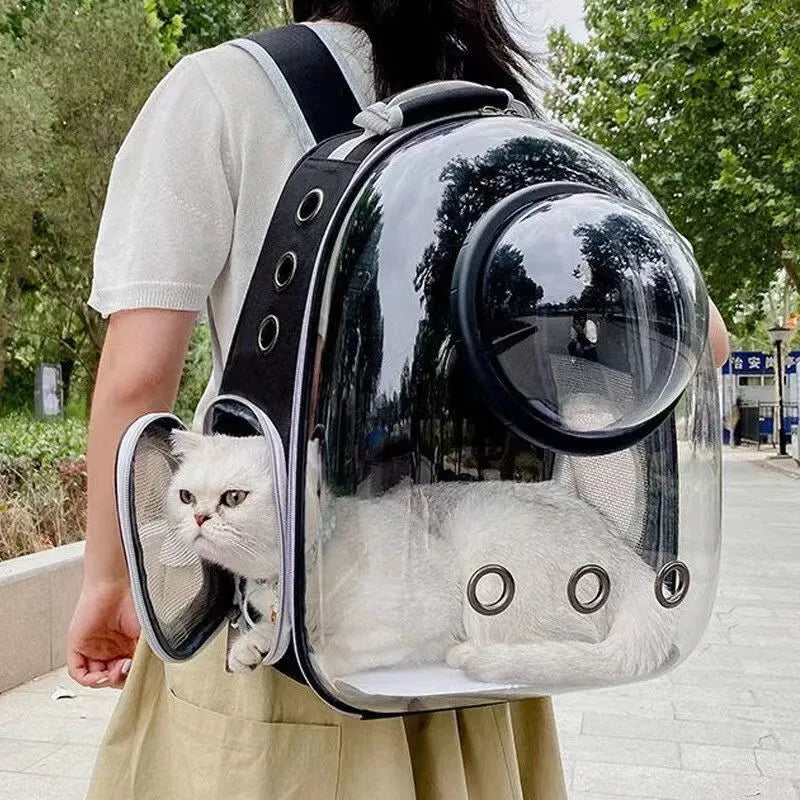 Mochila Transporte Pet Astronauta Transparente