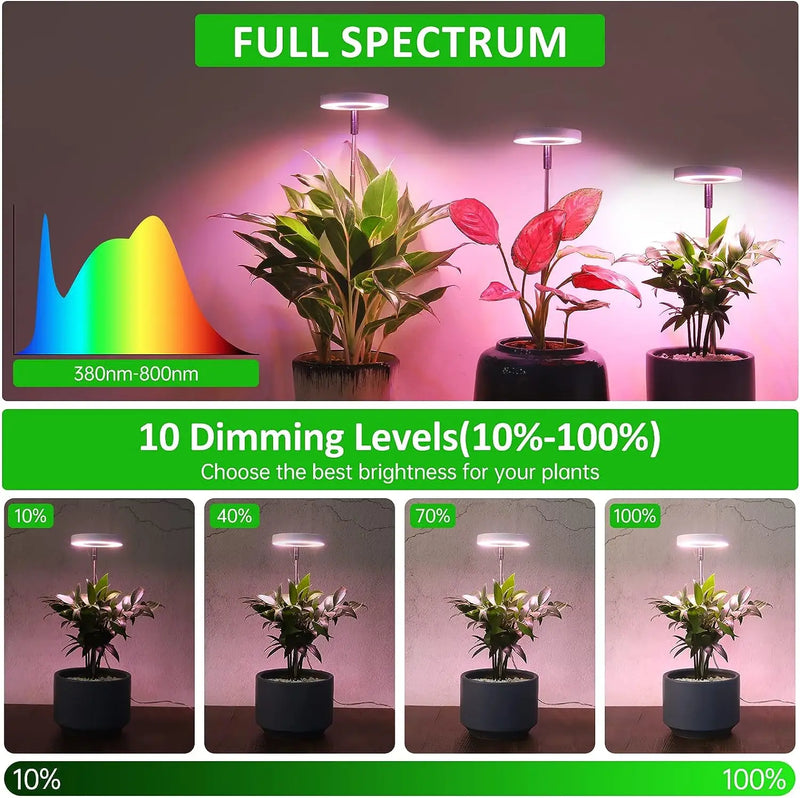 Lâmpada led para cultivo de plantas, espectro completo, lâmpada fito, usb, para plantas, 5v, iluminação para crescimento de plantas, para plantas de interior