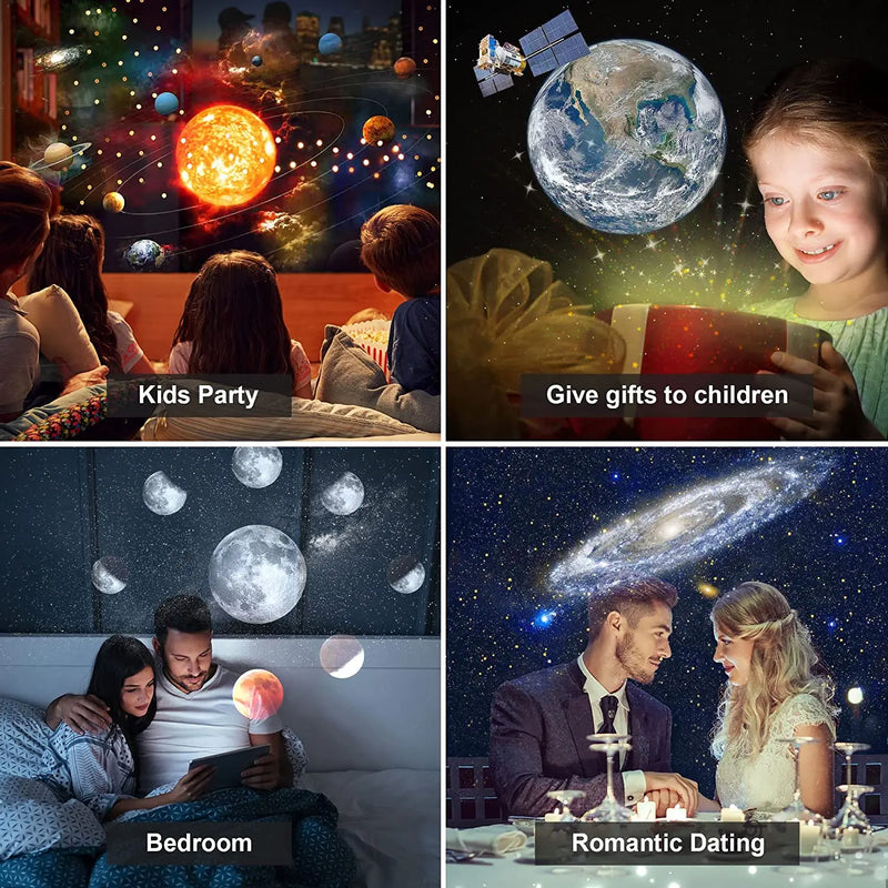 Projetor Starry Sky Night Light, projetor Galaxy planetário para quarto, projetor Aurora para crianças e adultos, 13 em 1