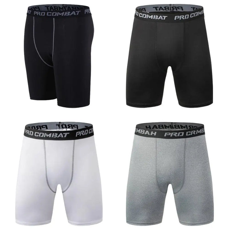 Shorts  compressão elástica leggings, calças de treinamento masculino - secagem rápida